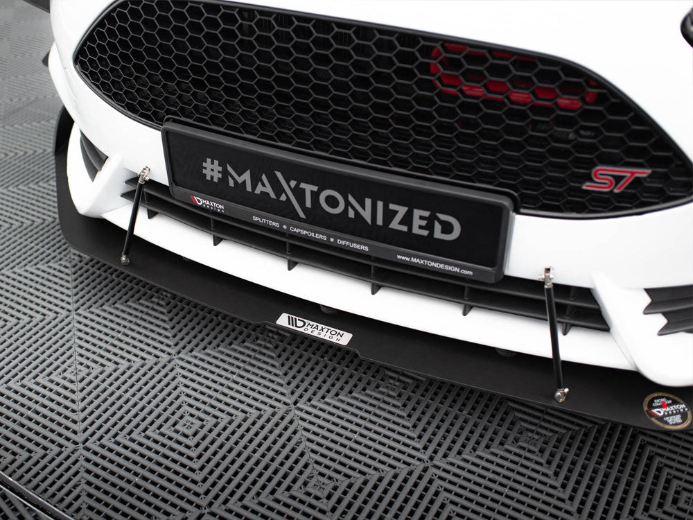 Front Racing Splitter V.2 compatible with Ford Fiesta ST Mk7 Facelift