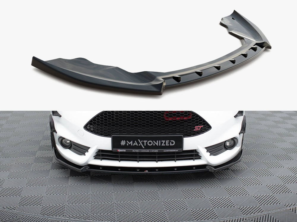 Front Splitter V.4 compatible with Ford Fiesta ST Mk7 Facelift