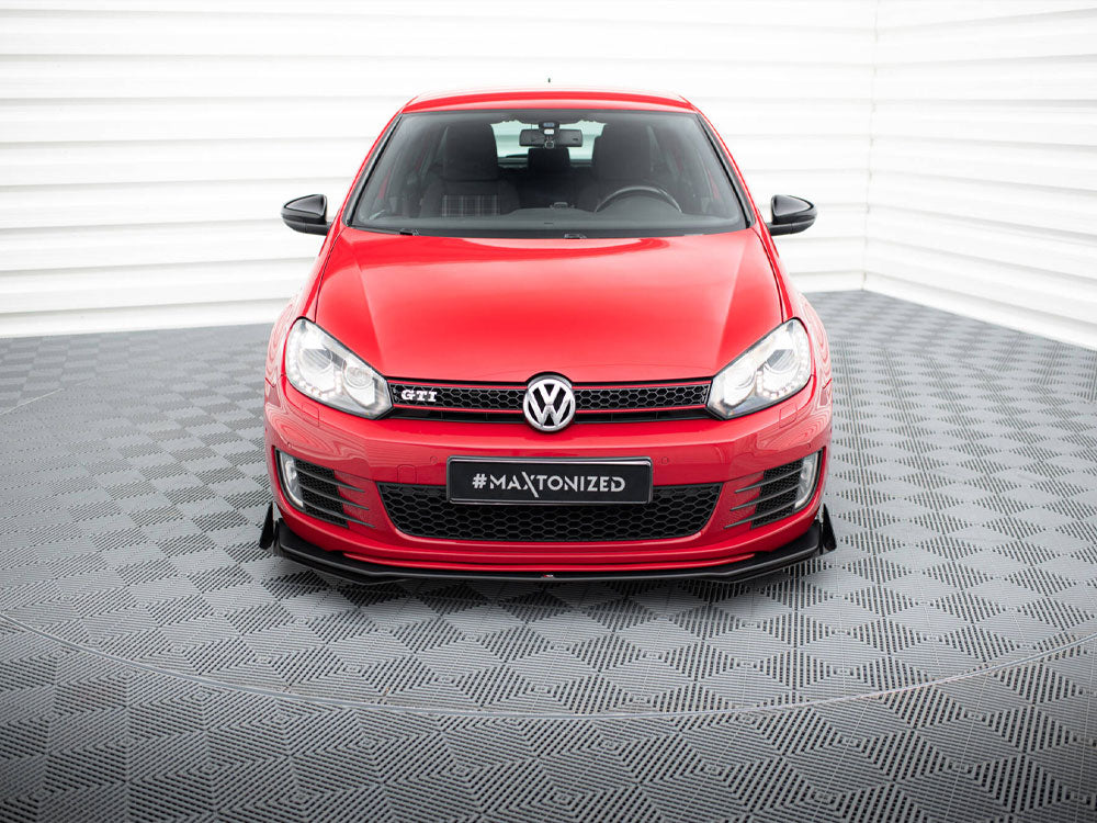 Street PRO Front Splitter V.3 + Flaps compatible with VW Golf GTI Mk6