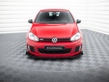 Street PRO Front Splitter V.3 + Flaps compatible with VW Golf GTI Mk6