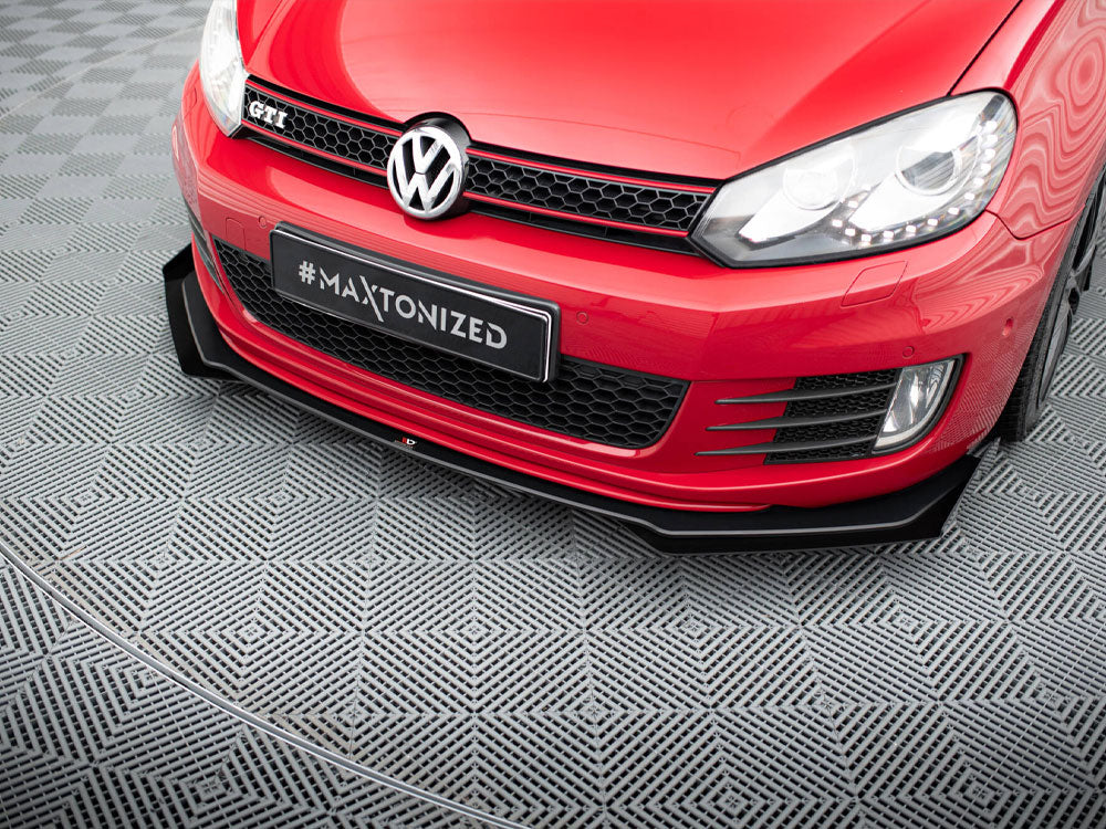 Street PRO Front Splitter V.3 + Flaps compatible with VW Golf GTI Mk6