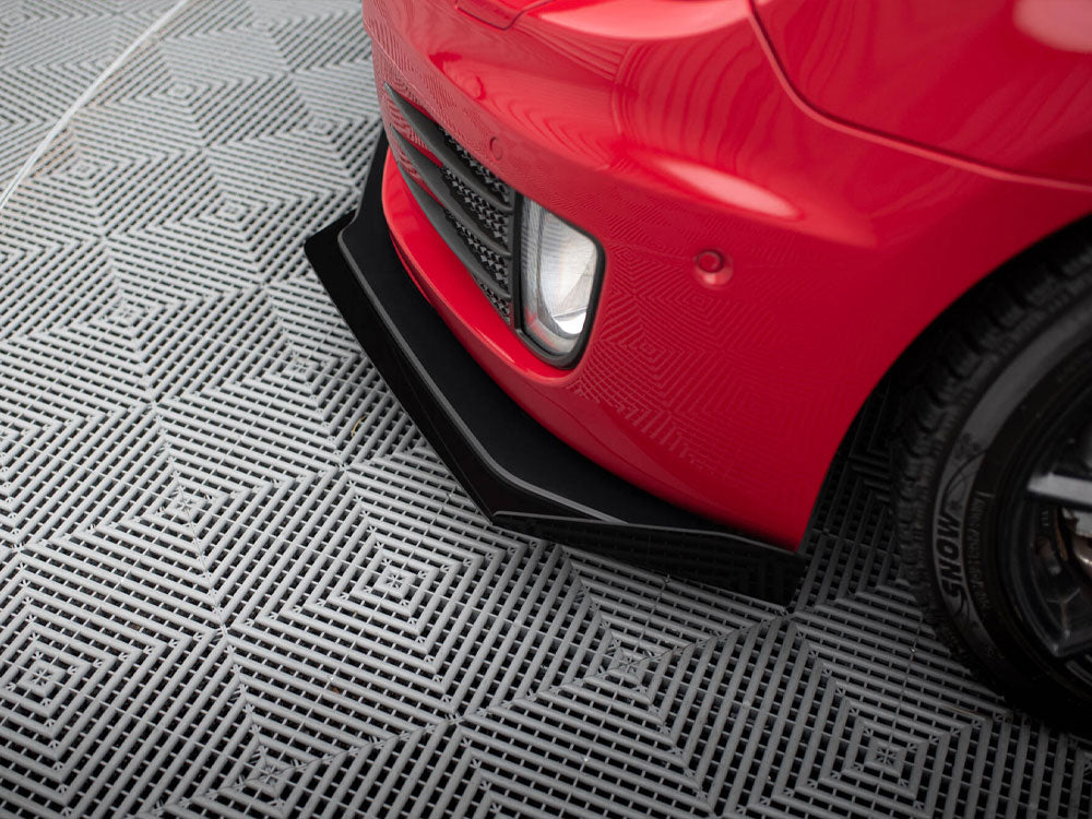Street PRO Front Splitter V.3 + Flaps compatible with VW Golf GTI Mk6