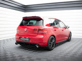 Rear Diffuser &amp; Rear Side Splitters compatible with Volkswagen Golf Mk6 GTI / ED35