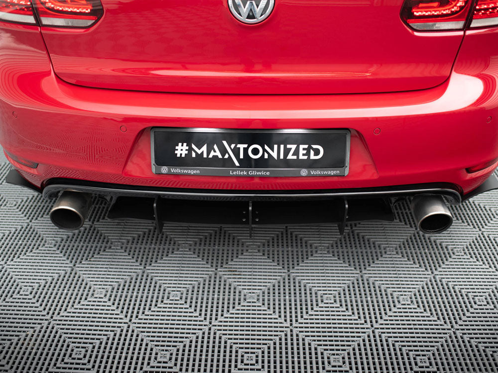 Rear Diffuser &amp; Rear Side Splitters compatible with Volkswagen Golf Mk6 GTI / ED35