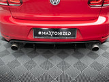 Rear Diffuser &amp; Rear Side Splitters compatible with Volkswagen Golf Mk6 GTI / ED35