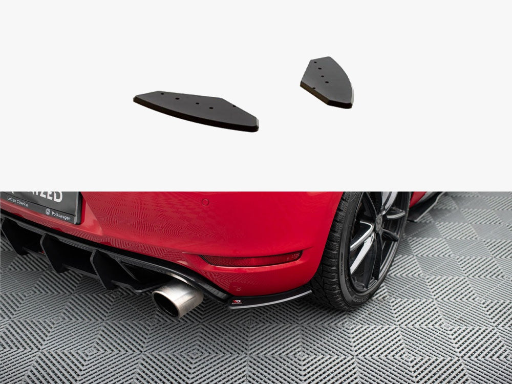 Street PRO Rear Side Splitters compatible with VW Golf GTI Mk6