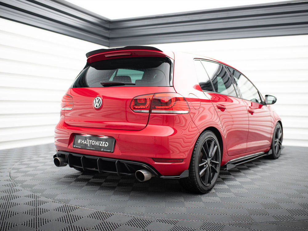 Street PRO Rear Side Splitters + Flaps compatible with VW Golf GTI Mk6