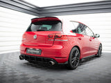 Street PRO Rear Side Splitters + Flaps compatible with VW Golf GTI Mk6