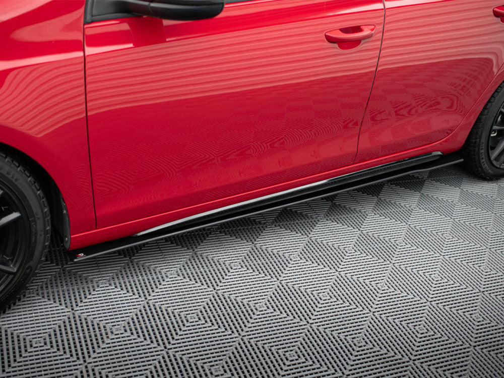 Street PRO Side Skirts Diffusers compatible with VW Golf GTI Mk6