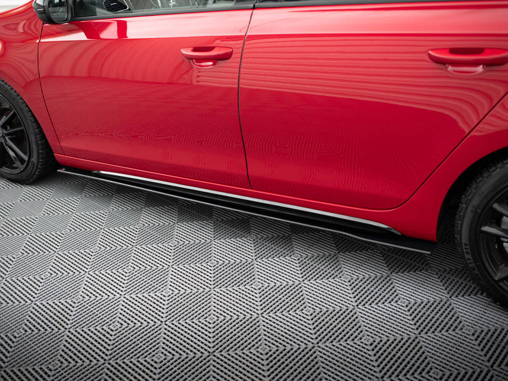 Street PRO Side Skirts Diffusers compatible with VW Golf GTI Mk6