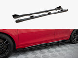 Street PRO Side Skirts Diffusers + Flaps compatible with VW Golf GTI Mk6