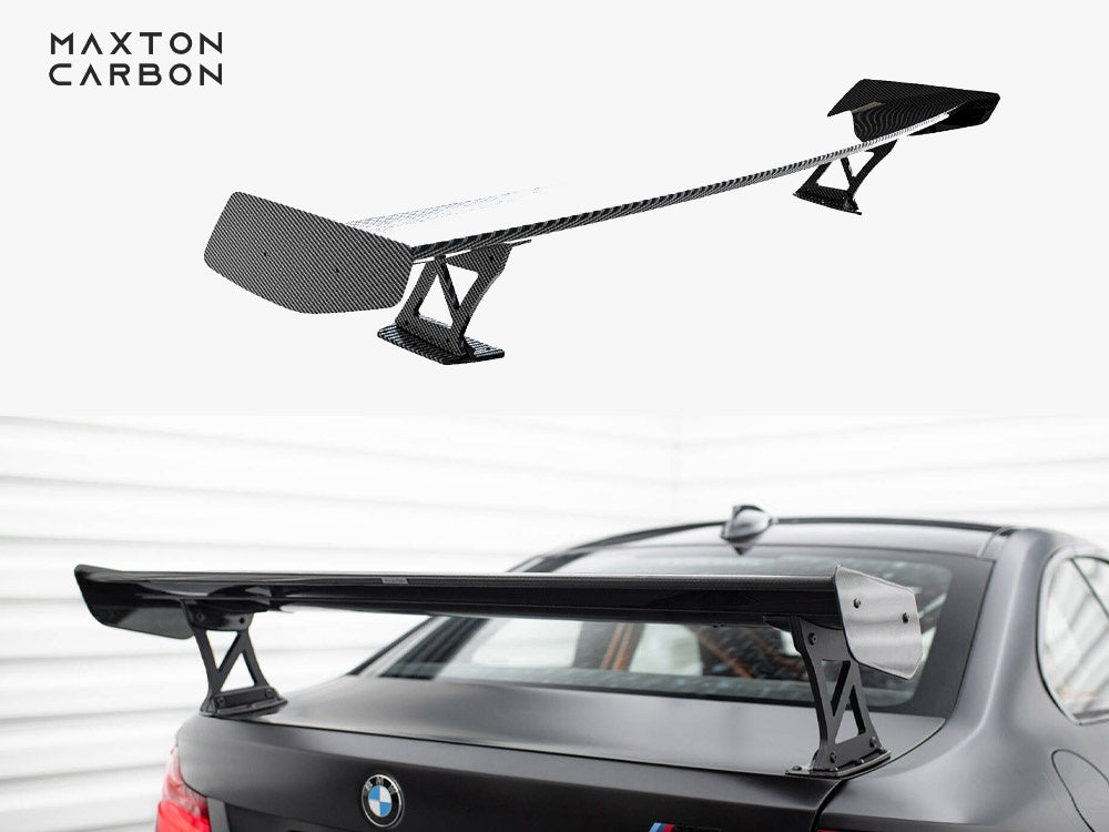 Carbon Spoiler With External Brackets Uprights compatible with BMW M2 F87