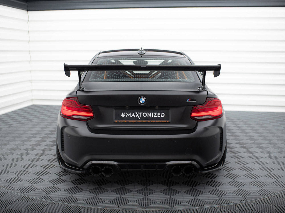 Carbon Spoiler With External Brackets Uprights compatible with BMW M2 F87