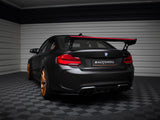 Carbon Spoiler With External Brackets Uprights + LED compatible with BMW M2 F87