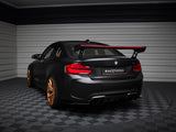 Carbon Spoiler With External Brackets Uprights + LED compatible with BMW M2 F87