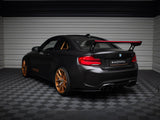 Carbon Spoiler With External Brackets Uprights + LED compatible with BMW M2 F87