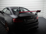 Carbon Spoiler With External Brackets Uprights + LED compatible with BMW M2 F87