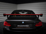 Carbon Spoiler With External Brackets Uprights + LED compatible with BMW M2 F87