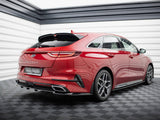 Central Rear Splitter (Vertical Bars) compatible with Kia ProCeed GT-Line Mk1