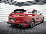 Central Rear Splitter (Vertical Bars) compatible with Kia ProCeed GT-Line Mk1