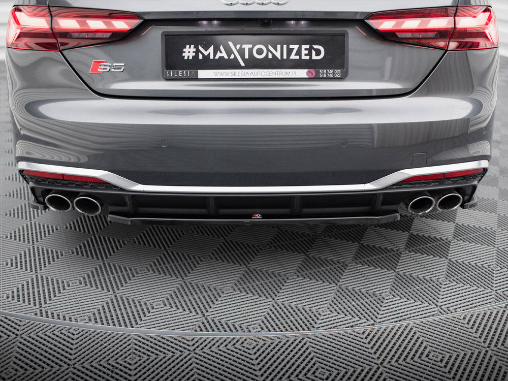 Rear Splitter compatible with Audi S5 Sportback / Coupe F5 Facelift