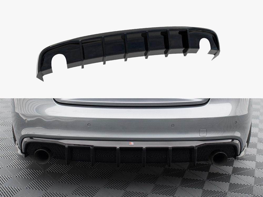 Rear Valance compatible with Audi S5 / A5 S Line 8T Facelift (Version with single exhausts on both sides)