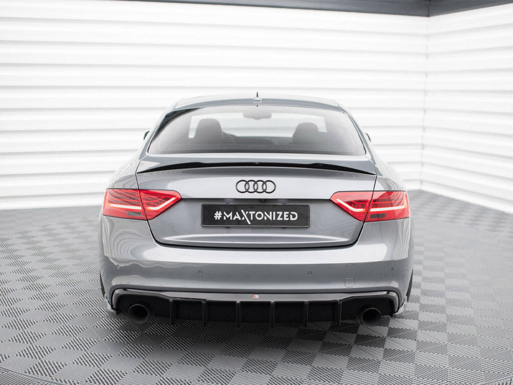 Rear Valance compatible with Audi S5 / A5 S Line 8T Facelift (Version with single exhausts on both sides)