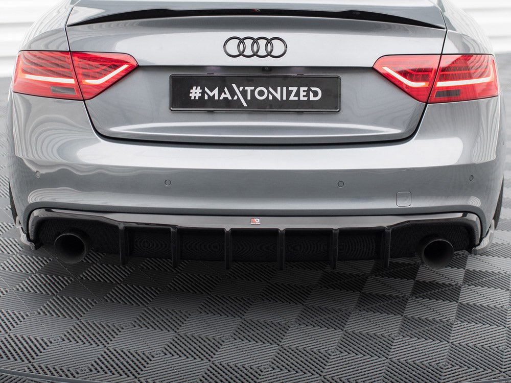 Rear Valance compatible with Audi S5 / A5 S Line 8T Facelift (Version with single exhausts on both sides)