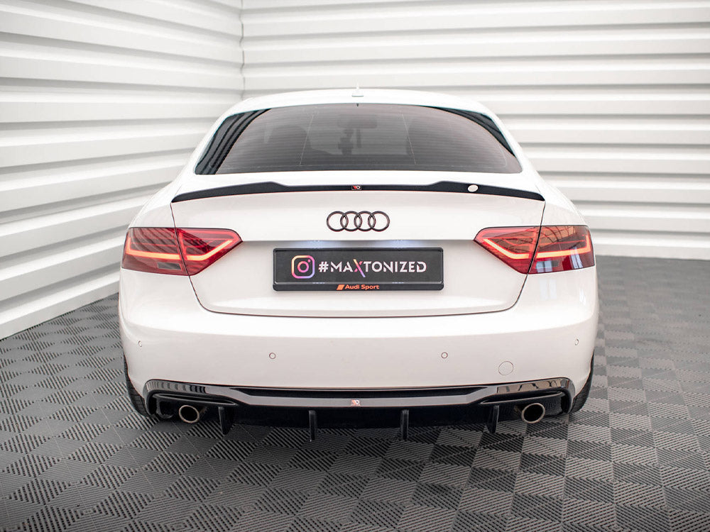 Rear Valance compatible with Audi A5 Coupe 8T Facelift (Version with single exhausts on both sides)