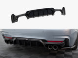 Rear Valance compatible with BMW 4 Coupe / Gran Coupe / Cabrio M-Pack F32 / F36 / F33 (Version with dual exhausts on both sides)