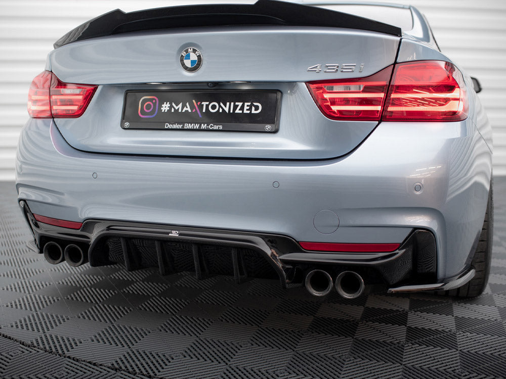 Rear Valance compatible with BMW 4 Coupe / Gran Coupe / Cabrio M-Pack F32 / F36 / F33 (Version with dual exhausts on both sides)