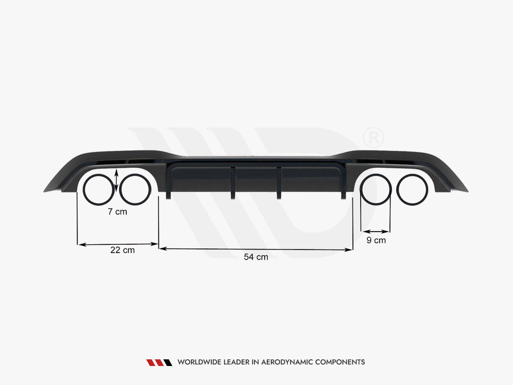 Rear Valance compatible with BMW M2 F87 (2016-2020)