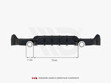 Rear Valance compatible with BMW 4 Coupe / Gran Coupe / Cabrio M-Pack F32 / F36 / F33 (Version with single exhausts on both sides)