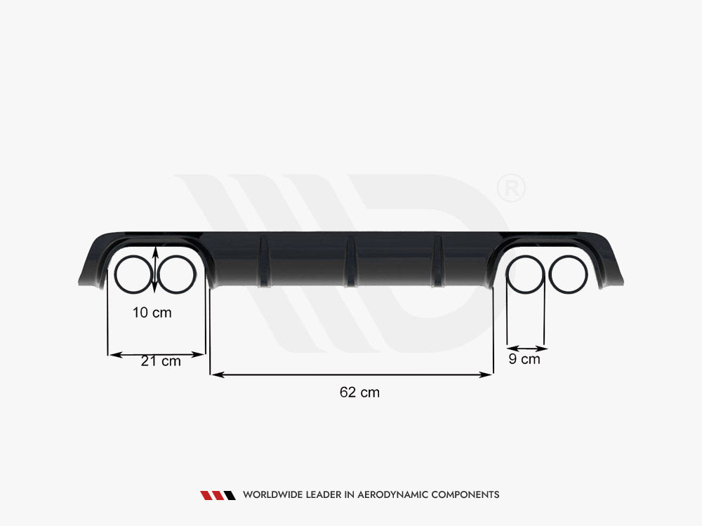 Rear Valance compatible with BMW M5 / 5 M-Pack E39