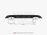 Rear Valance compatible with VW Golf VI With 2 Exhaust HOLE