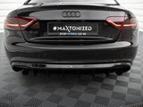 Rear Valance compatible with Audi S5 / A5 S Line Coupe / Cabrio 8T (Version with single exhausts on both sides)