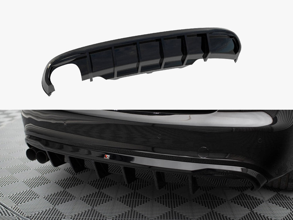 Rear Valance compatible with Audi S5 / A5 S Line Coupe / Cabrio 8T (Single Side dual exhaust Version)