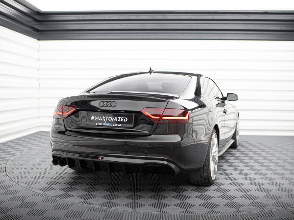 Rear Valance compatible with Audi S5 / A5 S Line Coupe / Cabrio 8T (Single Side dual exhaust Version)