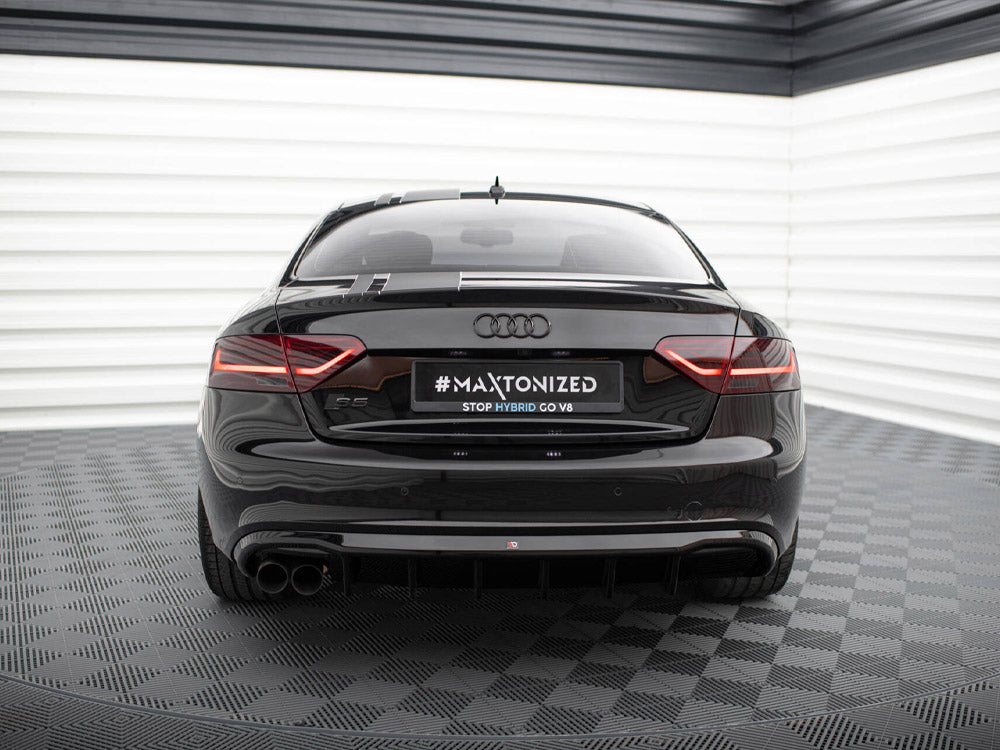 Rear Valance compatible with Audi S5 / A5 S Line Coupe / Cabrio 8T (Single Side dual exhaust Version)