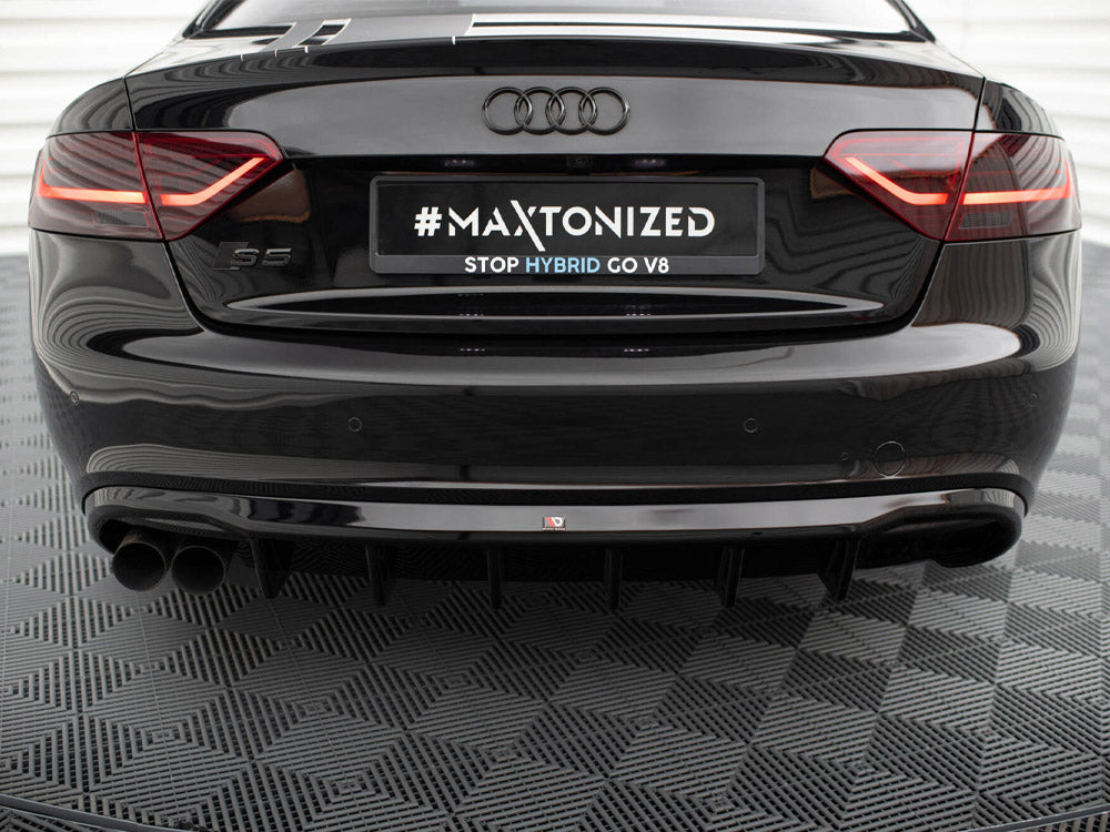 Rear Valance compatible with Audi S5 / A5 S Line Coupe / Cabrio 8T (Single Side dual exhaust Version)