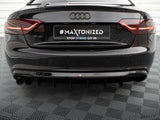 Rear Valance compatible with Audi S5 / A5 S Line Coupe / Cabrio 8T (Single Side dual exhaust Version)