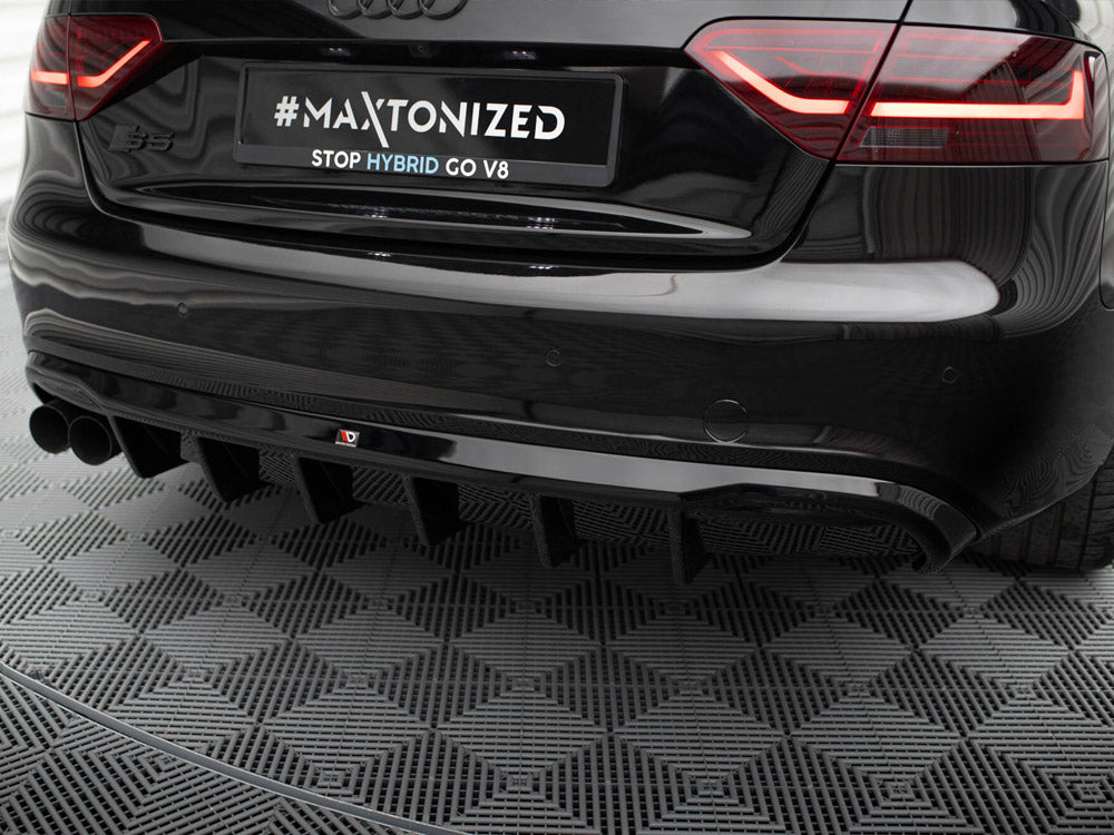 Rear Valance compatible with Audi S5 / A5 S Line Coupe / Cabrio 8T (Single Side dual exhaust Version)