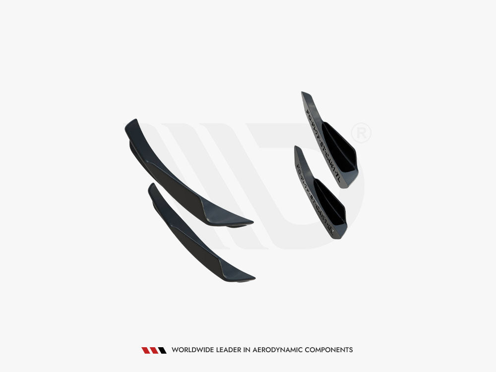 Front Bumper Wings (Canards) compatible with Ford Fiesta ST Mk7 Facelift