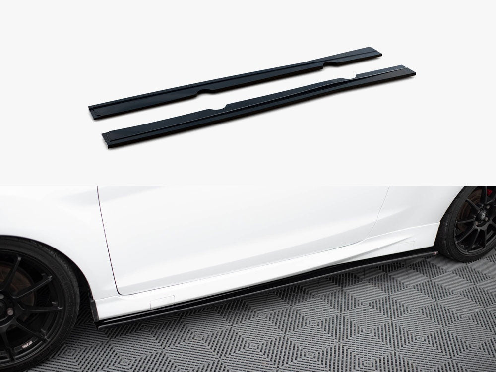 Side Skirts Diffusers compatible with Ford Fiesta Mk7 Facelift ST / Zetec S