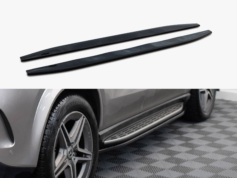 Side Skirts Diffusers V.1 compatible with Mercedes-AMG / AMG Line GLE SUV W167 / W167 Facelift