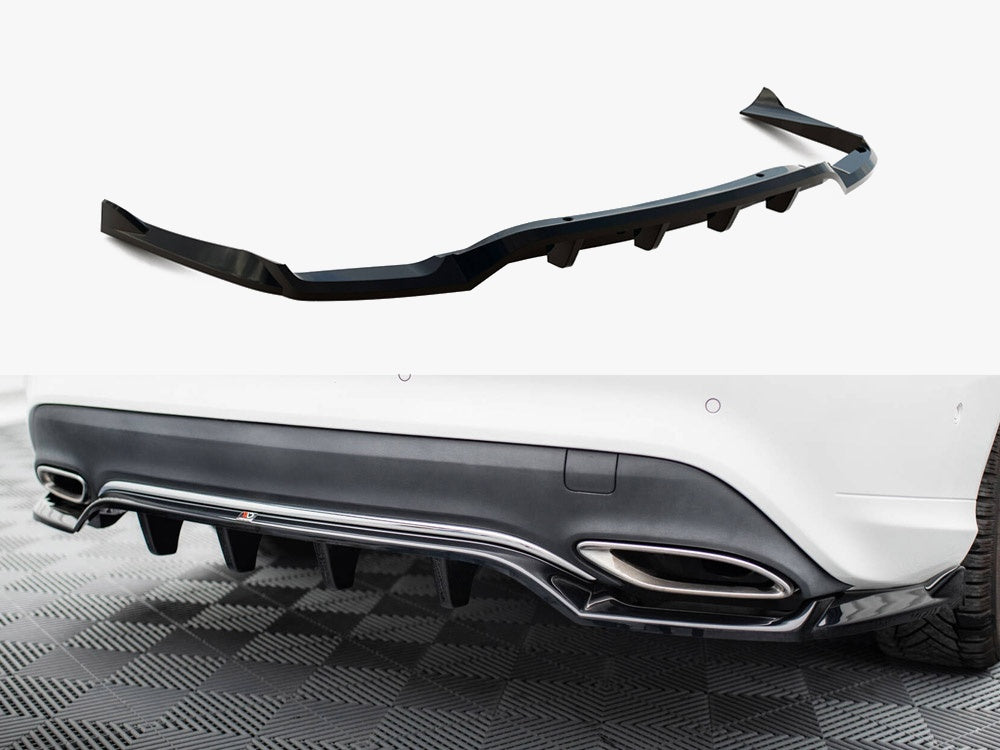 Rear Splitter (Vertical Bars) compatible with Mercedes-Benz CLA C117 Facelift