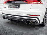 Central Rear Splitter (Vertical Bars) V.2 compatible with Audi SQ8 Mk1