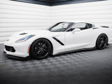 Side Skirt Diffusers V.2 compatible with Chevrolet Corvette Stingray C7