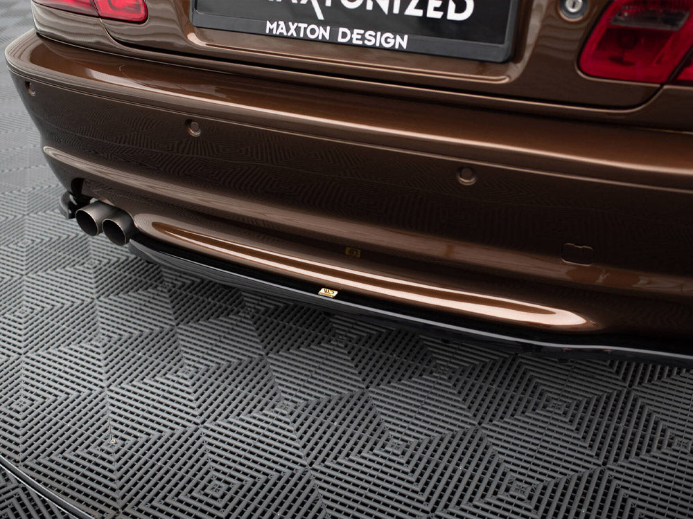 Central Rear Splitter (Vertical Bars) compatible with BMW 3 E46 Coupe M-Pack - Carbon Look
