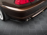 Central Rear Splitter (Vertical Bars) compatible with BMW 3 E46 Coupe M-Pack - Carbon Look